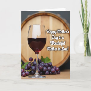 Carte de vin de la fête des mères Ruby