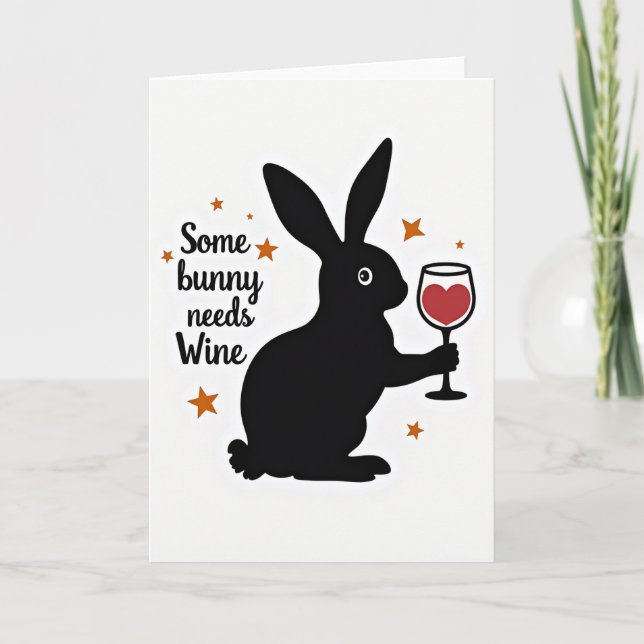 Carte de vin pour un certain lapin (Devant)