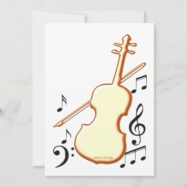 Carte de violon (Devant)