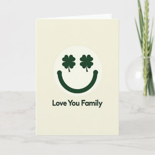 Carte de Visage Sourire Famille Amour