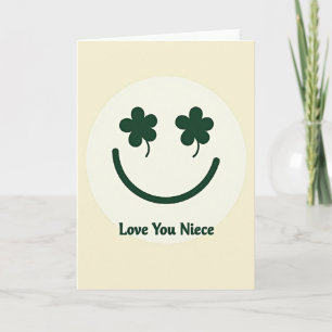 Carte de Visage Sourire pour Nièce