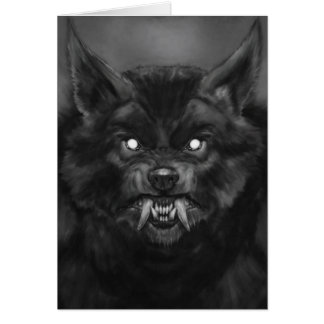 Carte de visage Werewolf