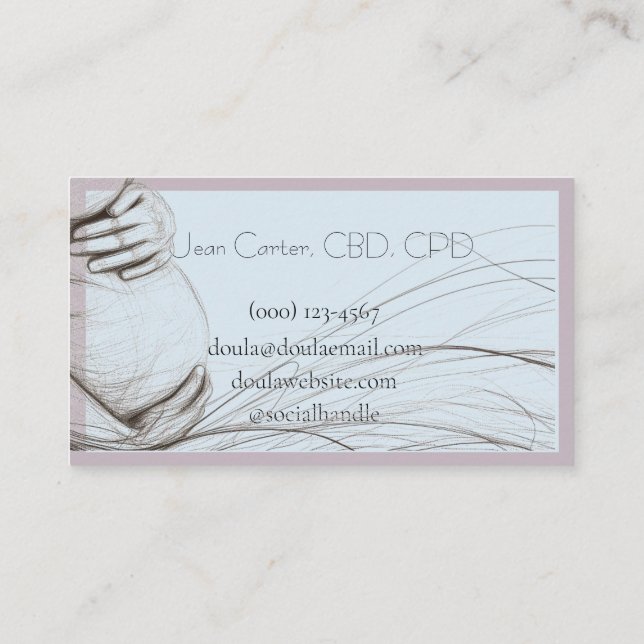 Carte de visite (Dos)