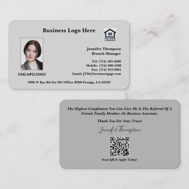 Carte de visite (Devant / Derrière)