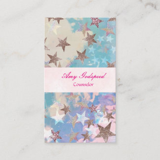 CARTE DE VISITE キラキラ星のおしゃれな名刺