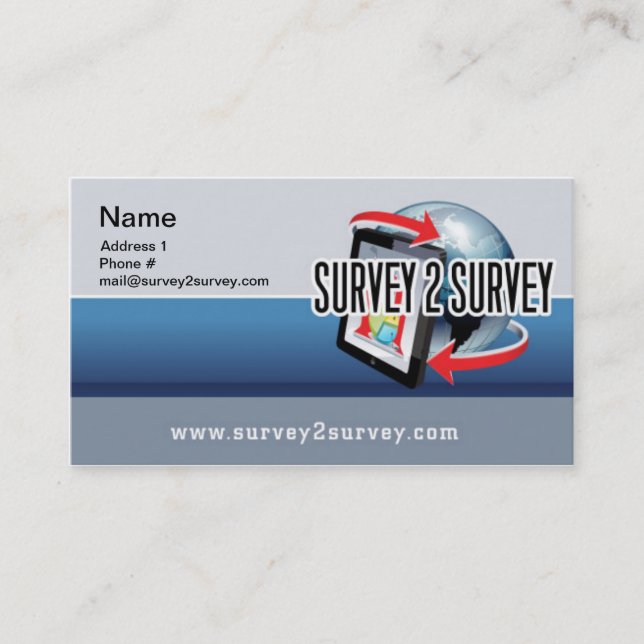 Carte de visite 03 de Survey2Survey (Devant)