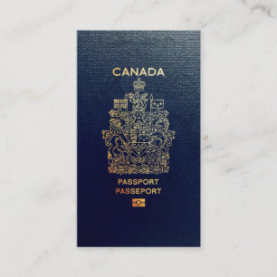 Carte De Visite [100] Couverture canadienne du passeport