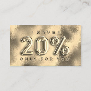 Carte De Visite 100 INSÉRER QRCODE 20%OFF Logo personnalisé Gold G
