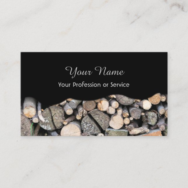 carte de visite 100% naturel bio en bois (Devant)