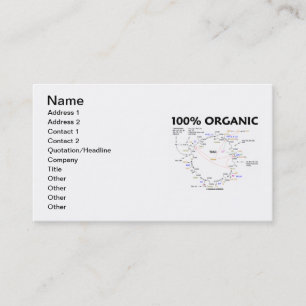 Carte De Visite 100% organique (Humour à cycle Krebs)