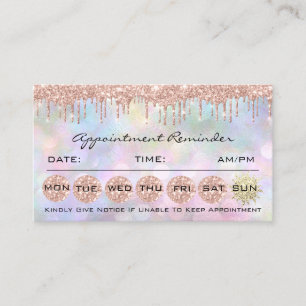 Carte De Visite 100 Rappel de rendez-vous Maquillage social Lash C