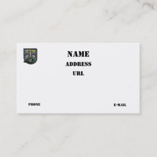 Carte De Visite 12e groupe des forces spéciales Berets verts