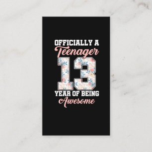 Carte De Visite 13e anniversaire 2008 Awesome Officiel Adolescent