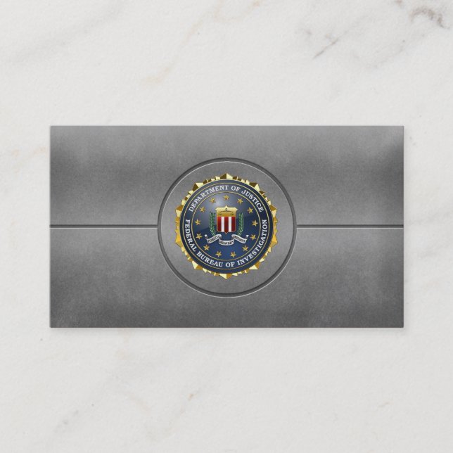 Carte De Visite [154] FBI Special Edition (Devant)