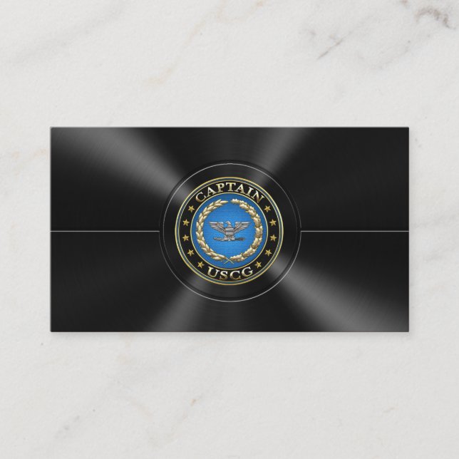 Carte De Visite [154] Garde côtière : Capitaine (CAPT) (Devant)