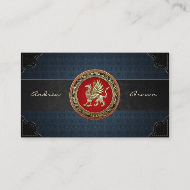 Carte De Visite [154] Griffin d'or sacré (Devant)