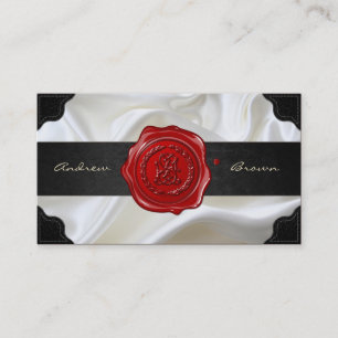Carte De Visite [154] JS & SJ Monogram [Sceau de cire]