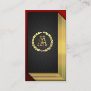 Carte De Visite [154] Monogramme AA [Or]