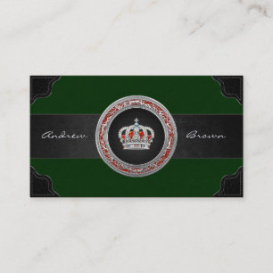 Carte De Visite [154] Prince-Princesse Roi-Reine Crown [argent]