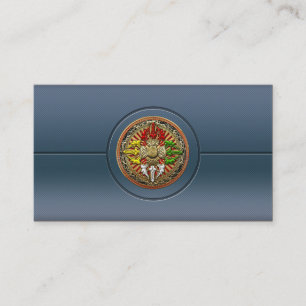 Carte De Visite [154] Tibétain Double Dorje Mandala