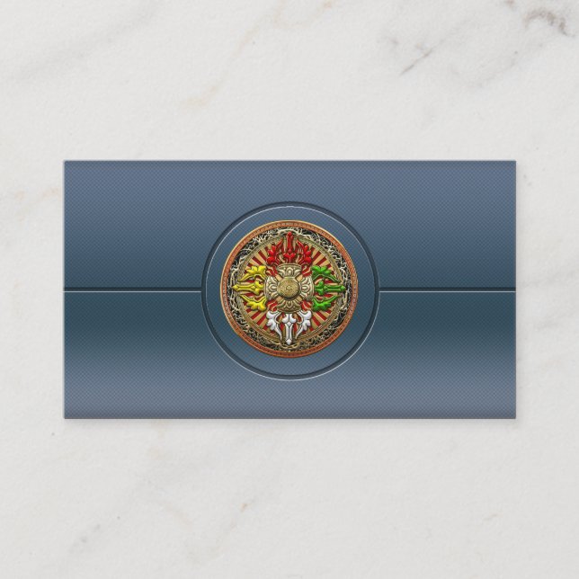 Carte De Visite [154] Tibétain Double Dorje Mandala (Devant)