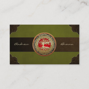 Carte De Visite [154] Treasure Trove : Celtic Tree of Life [Or]