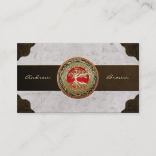 Carte De Visite [154] Treasure Trove : Celtic Tree of Life [Or]