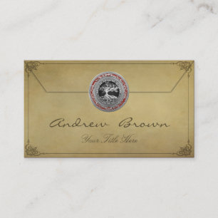 Carte De Visite [154] Trésor : Arbre de la vie celtique [argent]