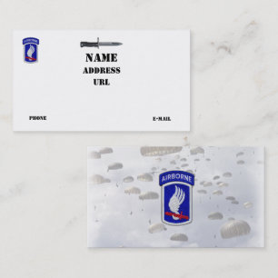 Carte De Visite 173rd Vétérinaires aéroportés de vétérans de