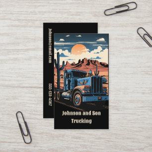 Carte De Visite 18 Wheeler Simi Tracteur Trailer Truck