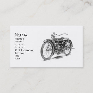 Carte De Visite 1918 motos vintages