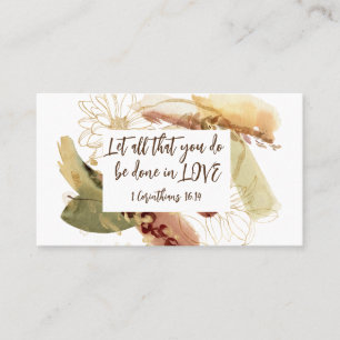 Carte De Visite 1 Corinthiens 16:14 Que tout ce que vous faites so