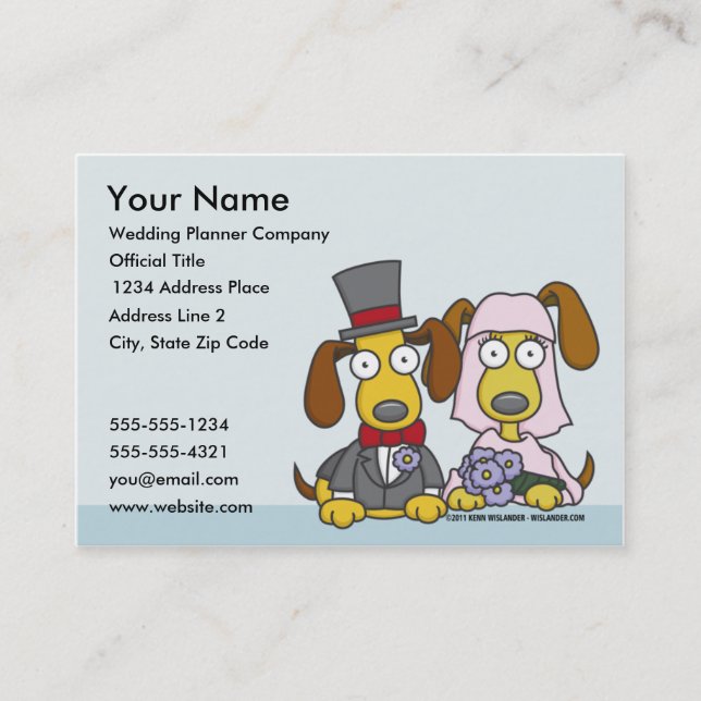 Carte de visite 1 de wedding planner (Devant)