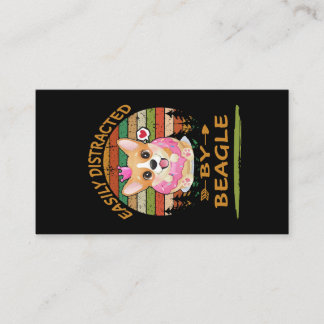 Carte De Visite 1 Facilement Distrait Par Le Beagle