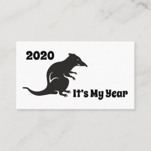 Carte De Visite 2020 Mon année de rat