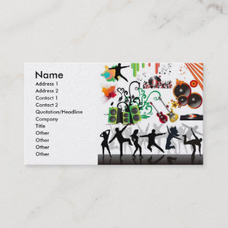 Carte De Visite 23425, Nom, Adresse 1, Adresse 2, Contact 1, C...