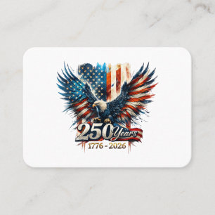 Carte De Visite 250 Ans d'Amérique Anniversaire 250e Indépendance