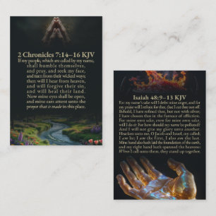 Carte De Visite 2 Chroniques 7:14-16 et Esaïe 48:9-13 Louis Segond