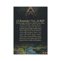 2 Chroniques 7:14-16 et Esaïe 48:9-13 Louis Segond