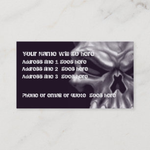 Carte de visite 2 de crâne de démon