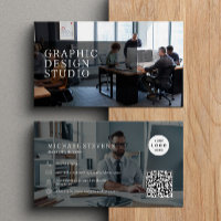 2 photos logo QR code moderne professionnel simple