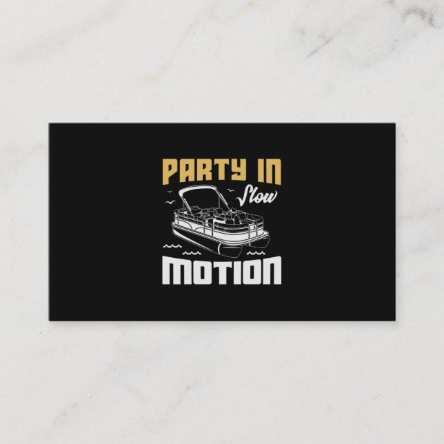 Carte De Visite 30.Pontoon boat Venin for a Boat Fan (Devant)