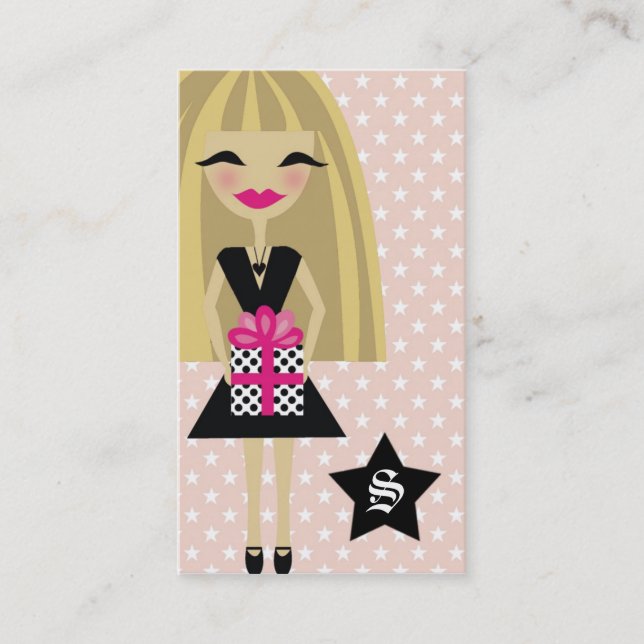 CARTE DE VISITE 311-BLONDE/STAR/GIFT (Devant)