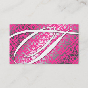 Carte De Visite 311 brillez-moi damassé - grésillement de rose de