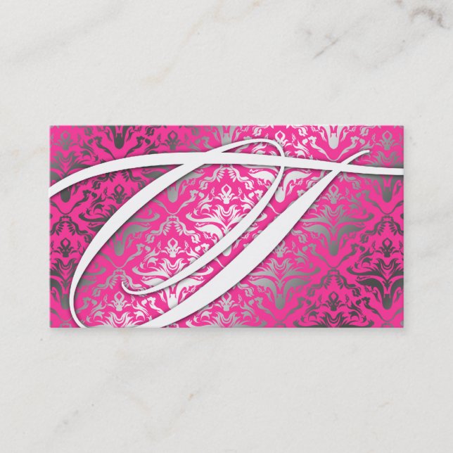 Carte De Visite 311 brillez-moi damassé - grésillement de rose de (Devant)