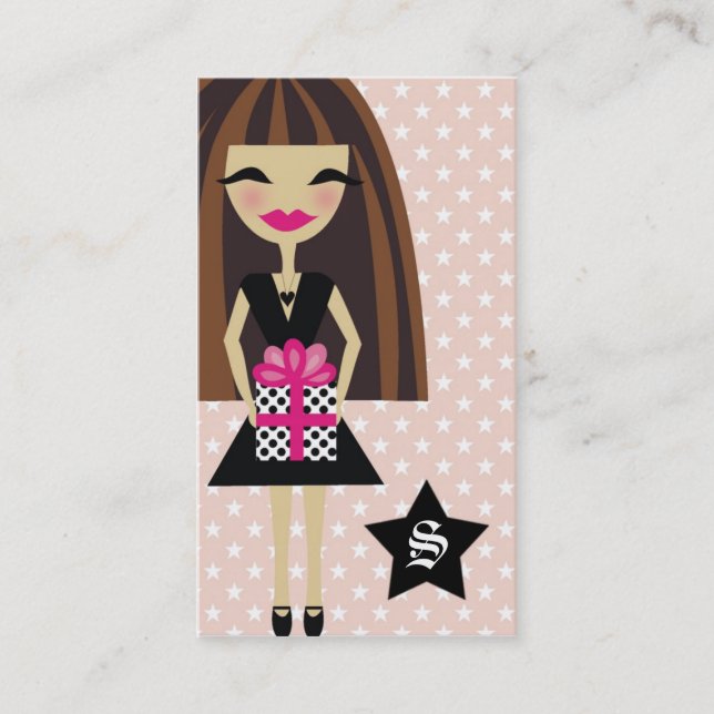 CARTE DE VISITE 311-BRUNETTE/STAR/GIFT (Devant)