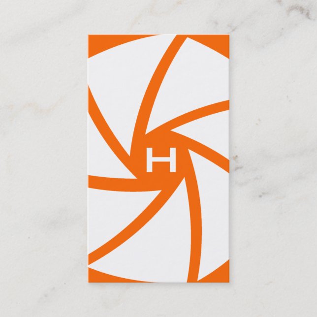 Carte De Visite 311-CAMERA PRÉPARENT l'orange de | HOTT (Devant)