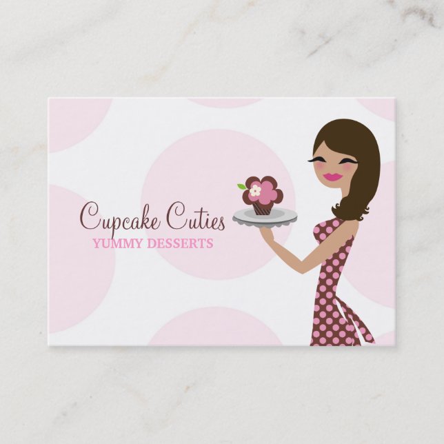 Carte De Visite 311 Carlie la brune BusinessCard de Cutie de petit (Devant)