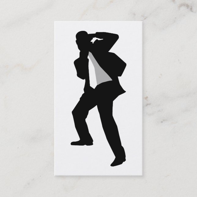 Carte De Visite 311-Caught dans le photographe de tir d'action (Devant)