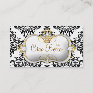 Carte De Visite 311 Ciao Bella et belle damassé de Dovey